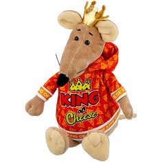 Мягкая игрушка Maxitoys Крыс Крис в красной толстовке 21 см