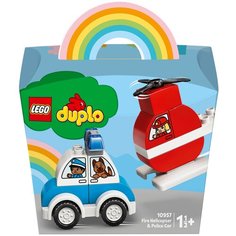 Конструктор LEGO DUPLO 10957 Мой первый пожарный вертолет и полицейский автомобиль