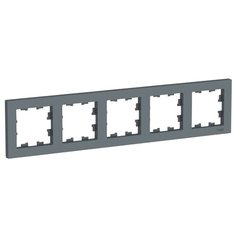 Рамка 5п Schneider ElectricATN000705 AtlasDesign, серый