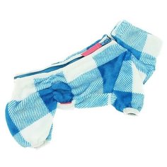Комбинезон для собак ForMyDogs Клетка FW946-2020 M 22 голубой