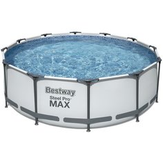 Бассейн Bestway Steel Pro MAX 56418 серый