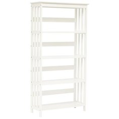 Этажерка TetChair NY-3005 4 полки, материал: МДФ, ШxГxВ: 76х31х152 см, белый