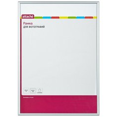 Рамка А3(30х42)ATTACHE серебро, алюминиевый багет, настенная