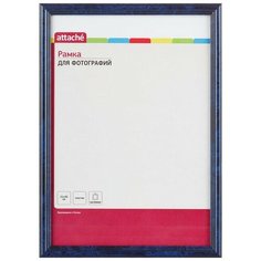 Рамка А4(21х30)ATTACHE синяя, пластиковый багет, настенная