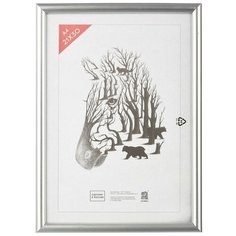 Фоторамка А4 пластиковая PS 516 серебро матовое Зебра