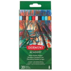 Derwent Набор фломастеров Water-Soluble 2 мм, 20 шт., 98202