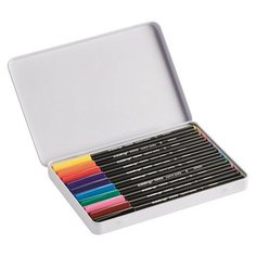 Набор фломастеров Edding 1300. 2 мм, 10 цветов. Металлическая кор