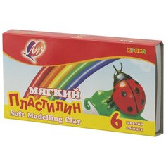Пластилин Луч Кроха 6цв 99гр со стеком 3 упаковки