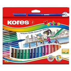 Фломастер 20цв,Kores,вент.колп,29012