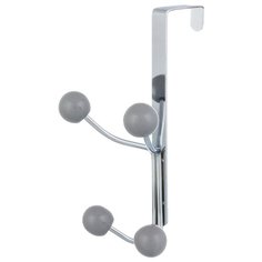 Вешалка на дверь "Серая" 11х11х19 см, 4 крючка EL Casa