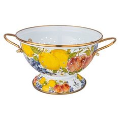 Дуршлаг Agness Фландрия 950-440, 20 см, белый/рисунок