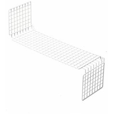 Полка настенная ilwi, 61х21х43, молочно-белая матовая, из стали, в стиле лофт