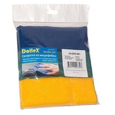 Салфетки из микрофибры Dollex SPN-001 25х25см, 3 шт.