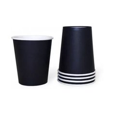 Rioba Стакан бумажный, 300 мл, 50 шт., черный