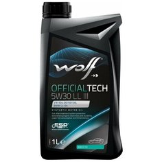 Синтетическое моторное масло Wolf Officialtech 5W30 LL III, 1 л