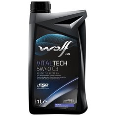 Синтетическое моторное масло Wolf Vitaltech 5W40 PI C3, 1 л