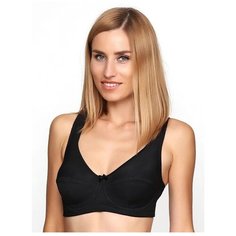 Бюстгальтер Lauma Cotton Classic, размер 100G, черный