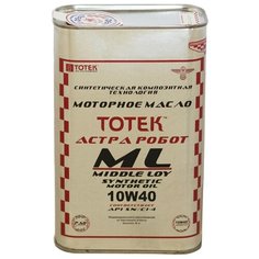 Синтетическое моторное масло TOTEK Астра Робот ML SAE 10W40, 1 л