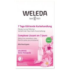 Weleda Розовый разглаживающий концентрат для лица, шеи и области декольте, 0.8 мл , 7 шт.