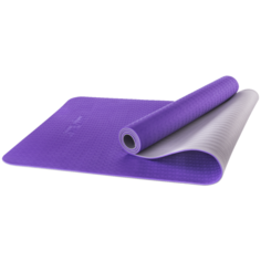 Коврик Starfit FM-201, 173х61х0.5 см фиолетовый/серый однотонный