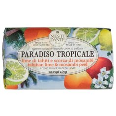 Мыло кусковое Nesti Dante Paradiso Tropicale Tahitian Lime and Mosambi Peel, 250 г