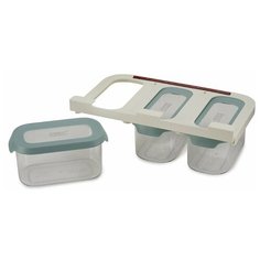 Joseph Joseph Набор подвесных банок для сыпучих продуктов 81111, 0.9 л бесцветный/голубой