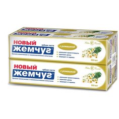 Зубная паста Новый Жемчуг С ромашкой, 100 мл, 4 шт.