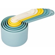 Joseph Joseph Набор мерных ёмкостей Nest 40077, 8 предметов, белый/желтый/голубой