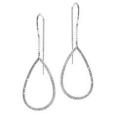 Balex Серьги 2445910041 из серебра 925 пробы с фианитом