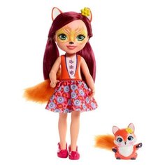Кукла Enchantimals Фелисити Лис с любимой зверюшкой, 31 см, FRH53
