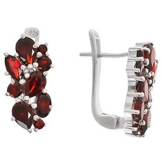 Balex Серьги 2410931028 из серебра 925 пробы с гранатом природным