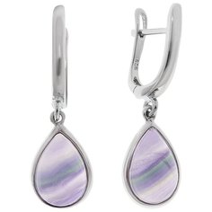 Balex Серьги 2436930183 из серебра 925 пробы с флюоритом