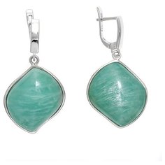 Balex Серьги 2436930062 из серебра 925 пробы с амазонитом