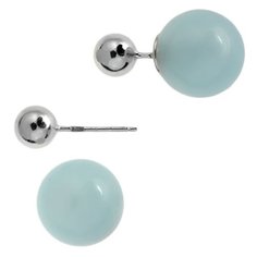 Balex Серьги 2437930025 из серебра 925 пробы с халцедоном синтетическим