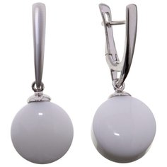Balex Серьги 2432930216 из серебра 925 пробы с агатом синтетическим
