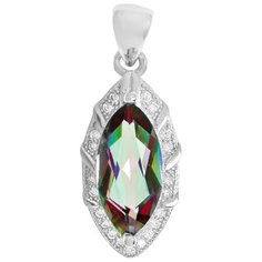 Balex Подвеска 3405937228 из серебра 925 пробы с мистик кварцем природным и фианитом