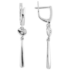 Balex Серьги 2441910045 из серебра 925 пробы с фианитом