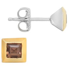 Balex Серьги 2416930205 из серебра 925 пробы с раухтопазом природным