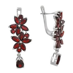 Balex Серьги 2410931094 из серебра 925 пробы с гранатом природным