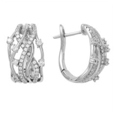 Balex Серьги 2445910052 из серебра 925 пробы с фианитом