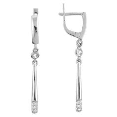 Balex Серьги 2441910059 из серебра 925 пробы с фианитом