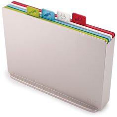 Набор разделочных досок Joseph Joseph Index™ Large, 34.6х27.3 см, 4 шт., серебристый
