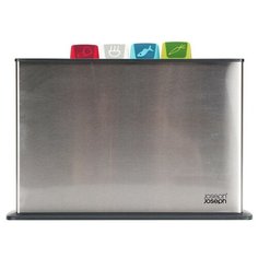 Набор разделочных досок Joseph Joseph Index Steel, 34х24 см, 4 шт., металл