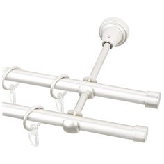 Карниз двухрядный Эскар 21648520055/21650520055 Заглушка (200 см) жемчуг