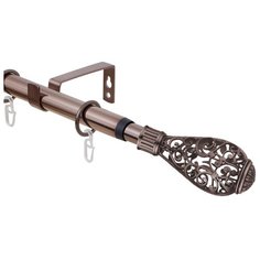 Карниз однорядный Эскар 33311619 Кружево (320 см) коньяк