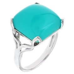 Balex Кольцо 1449920006 из серебра 925 пробы с нефритом синтетическим, размер 19