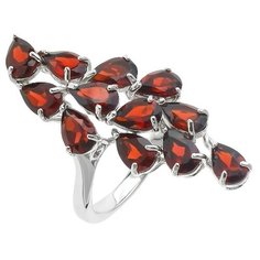 Balex Кольцо 1427930120 из серебра 925 пробы с гранатом природным, размер 17.5