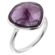 Balex Кольцо 1436930081 из серебра 925 пробы с аметистом природным, размер 18
