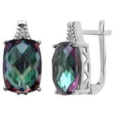 Balex Серьги 2410931668 из серебра 925 пробы с мистик кварцем природным