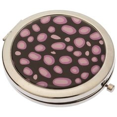 Зеркало косметическое карманное Dewal Beauty Дикая природа пурпурный гепард